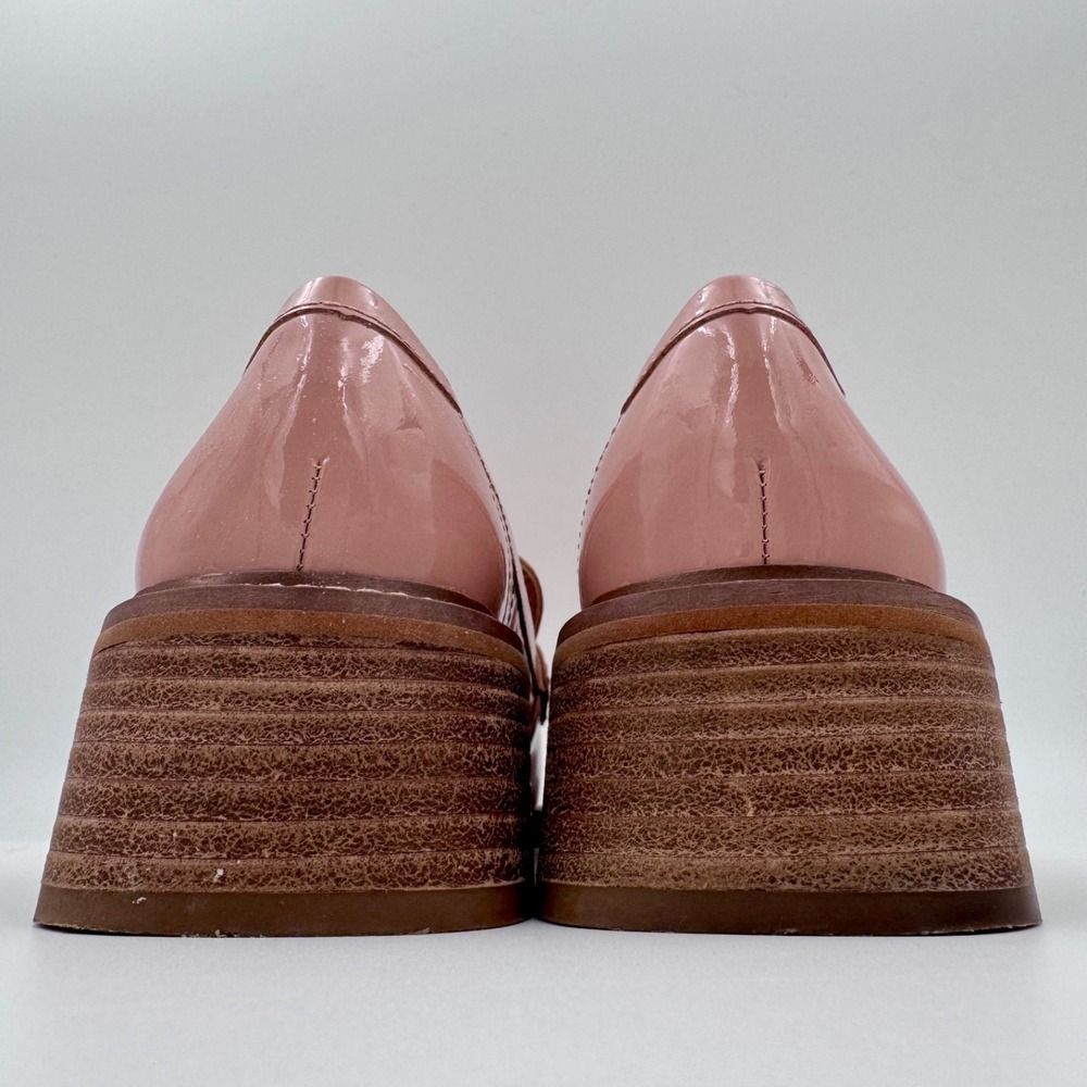 EUC Vince Camuto Women's Poise Pink‎ Patent Leather Penny Loafers - Size 5.5M - Picture 5 of 8
